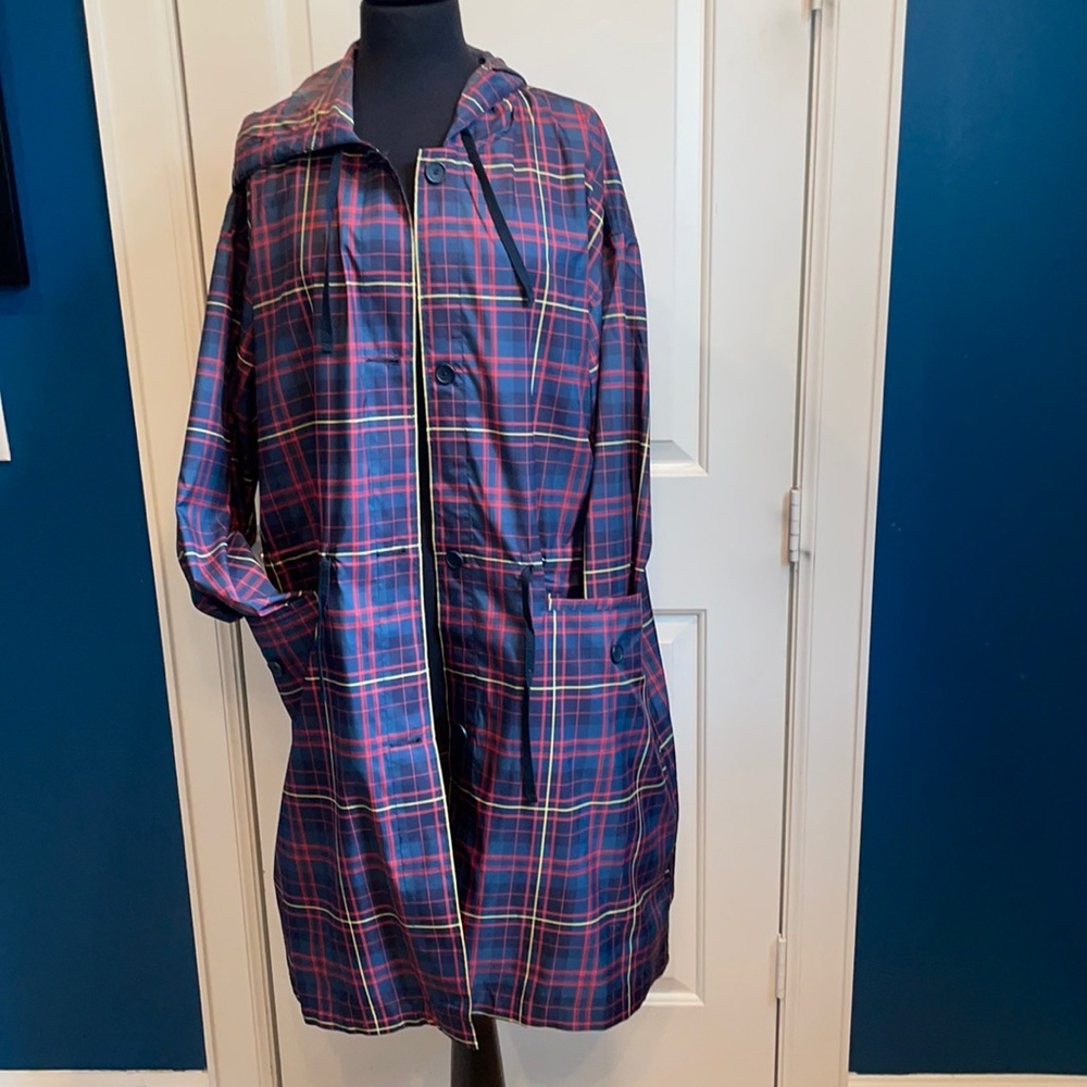 JW Anderson x Uniqlo blue / red plaid windbreaker